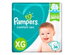 PAÑAL PAMPERS CONFORT HIPERPACK X GRANDE 36 UN