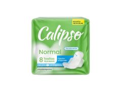 TOALLITAS FEMENINAS CALIPSO CON ALAS POCKET 8 UN