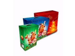 CAJA NAVIDE�A GENERICO PARA ARMAR PLATEADA