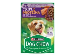 ALIMENTO PARA PERROS DOG CHOW ADULTO 3 PROTEINAS 85 GR 