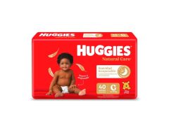 PAÑAL HUGGIES NATURAL CARE AHORRAPACK GRANDE 40 UN