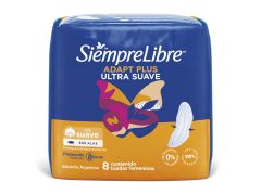 TOALLITA FEMENINA SIEMPRE LIBRE ADAPT PLUS SIN ALA 8 UN