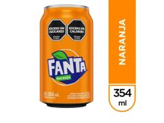 GASEOSA FANTA NARANJA ZERO 354 CC